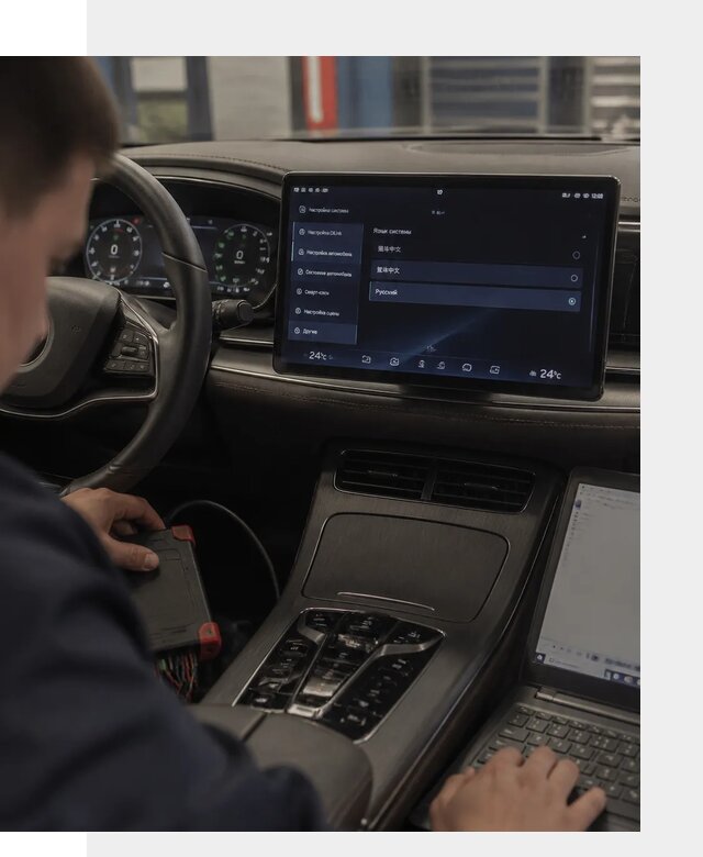 Русификация автомобиля BYD HAN для эксплуатации в Верхней Пышме